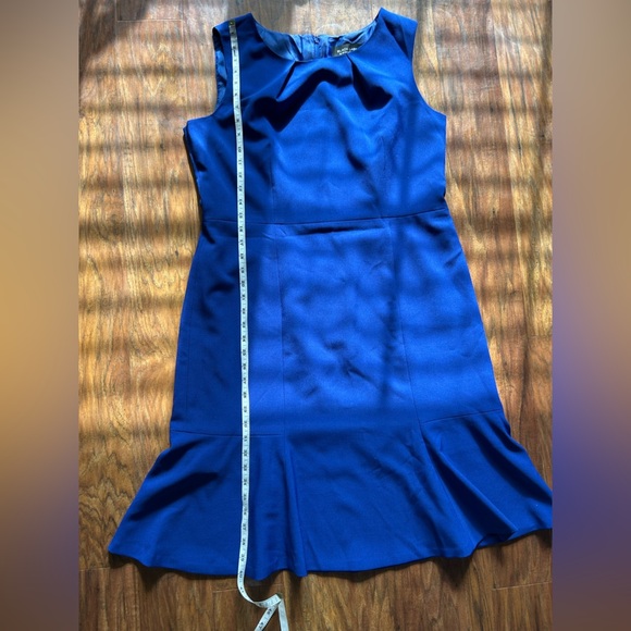 Evan Picone A-line Dress Women’s Size 14 Cobalt Blue Sleeveless Career Casual - Picture 6 of 8